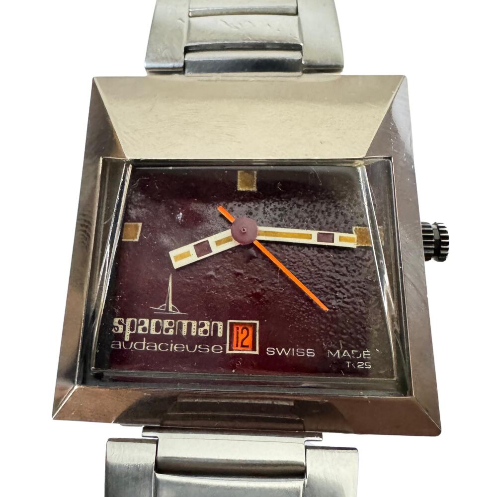 Vintage Omax Spaceman Audacieuse Swiss Watch SERVICED!